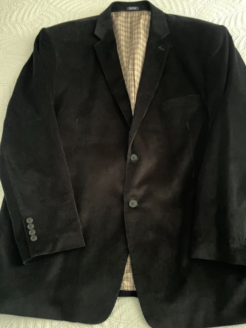 SADDLEBRED BIG & TALL SZ 56 LONG 100% SOFT COTTON CORDUROY SPORTS COAT - NO WEAR